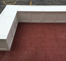 Load image into Gallery viewer, Mission Style Banquette- Corner Bench Seat with  Storage - Raw Unfinished
